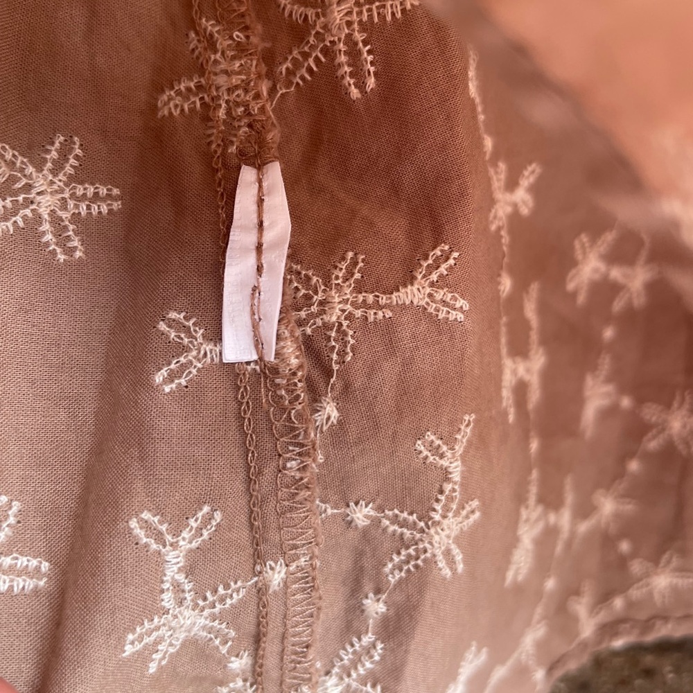 Zara midnight macaroon Eva flower embro long sleeves blouse, size Small - Picture 7 of 8